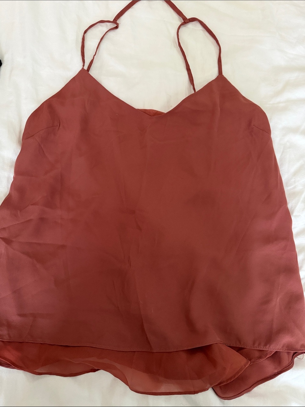 Lush Rust Red Spaghetti Strap Camisole